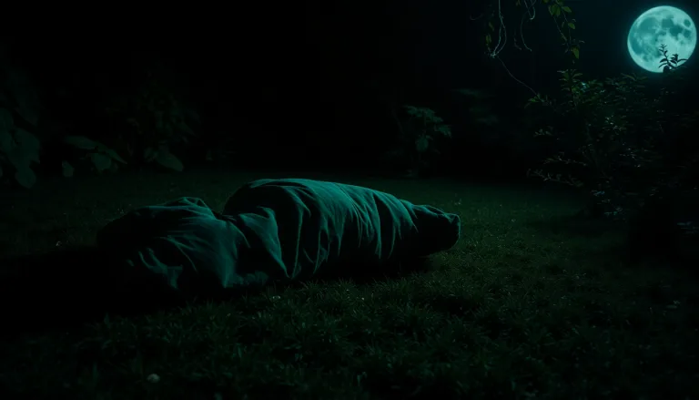 Tuyau d'arrosage dehors la nuit avec un symbole d'alerte