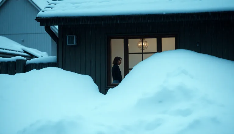 Terrain extérieur boueux et impraticable après des orages