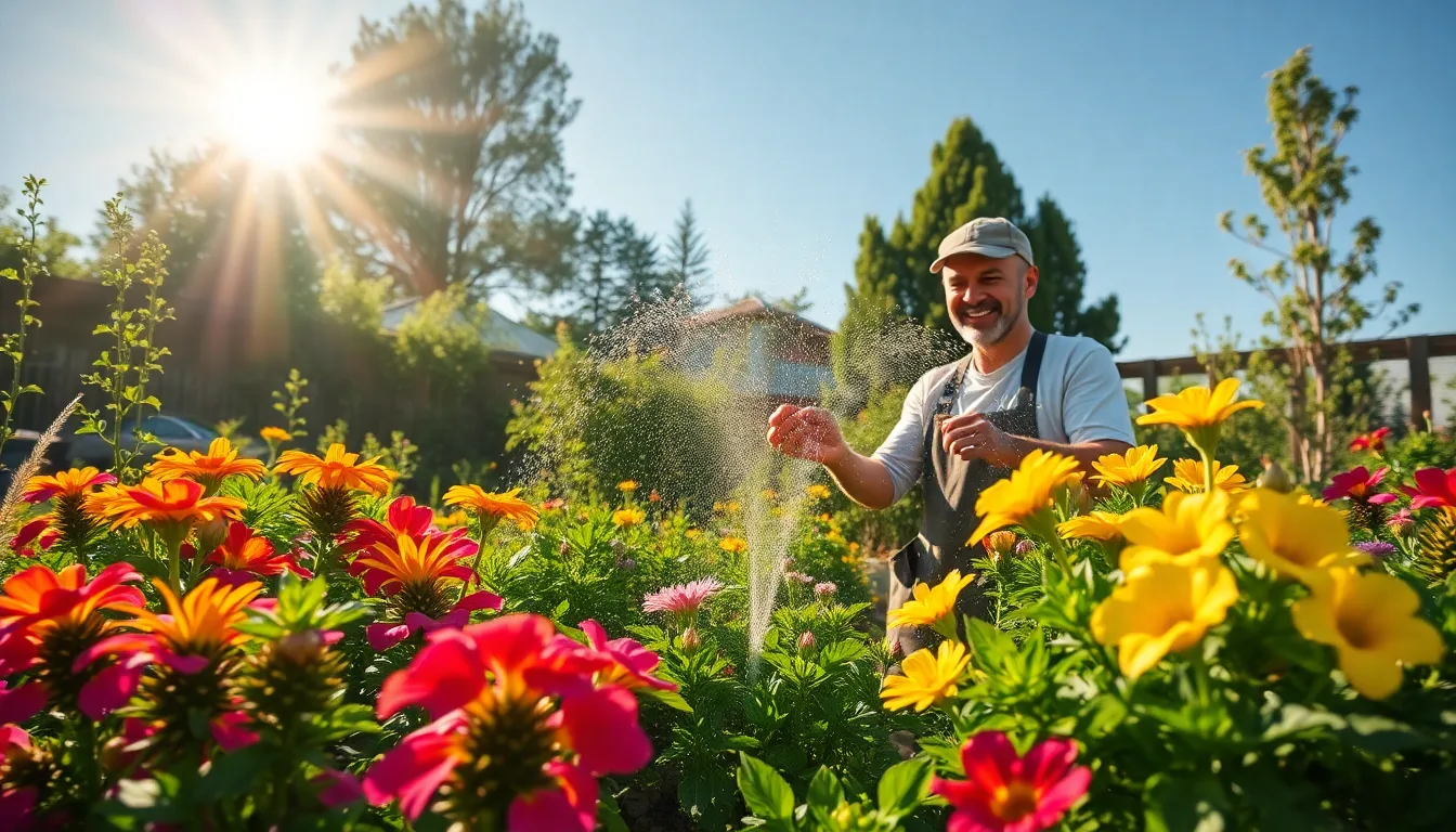 Un jardin luxuriant et résistant malgré une forte chaleur.