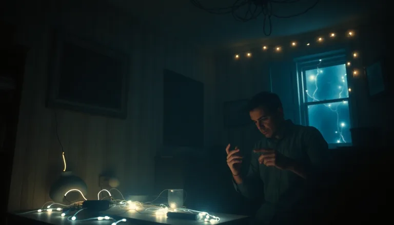 Prise électrique présentant des étincelles.