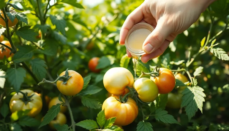 Plants de tomates sains et productifs