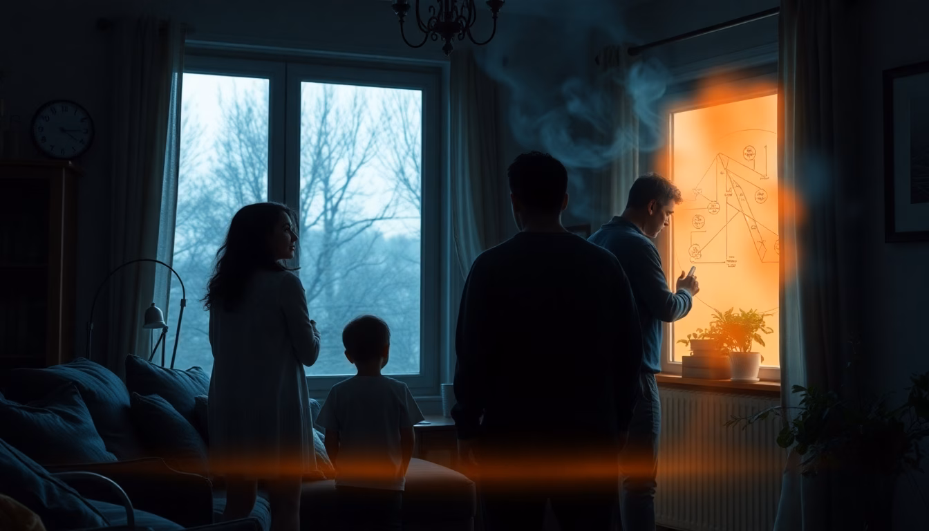 Simulation de courants d'air dangereux traversant une maison surchauffée.
