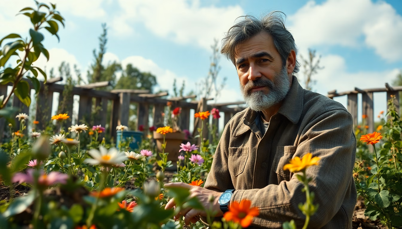 Jardin assoiffé sous un soleil de plomb