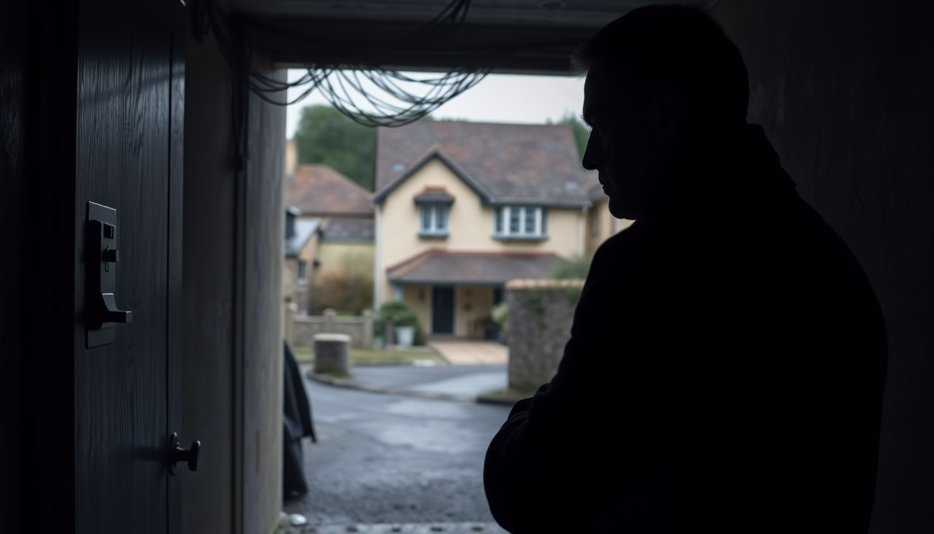 Gros plan sur un colis suspect avec un point d'interrogation et un drapeau de la Dordogne