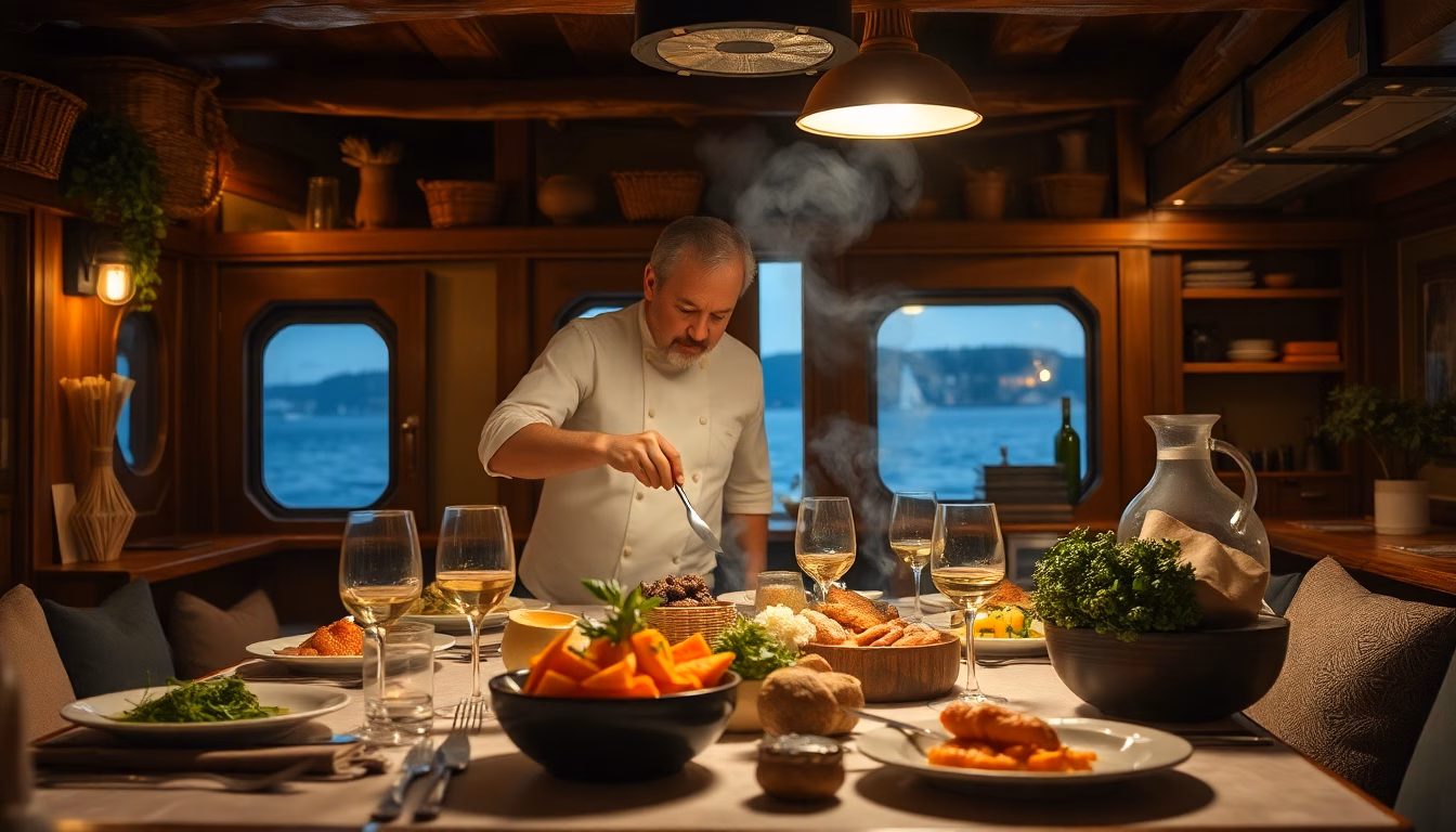 plateau de fruits de mer avec éléments maritimes
