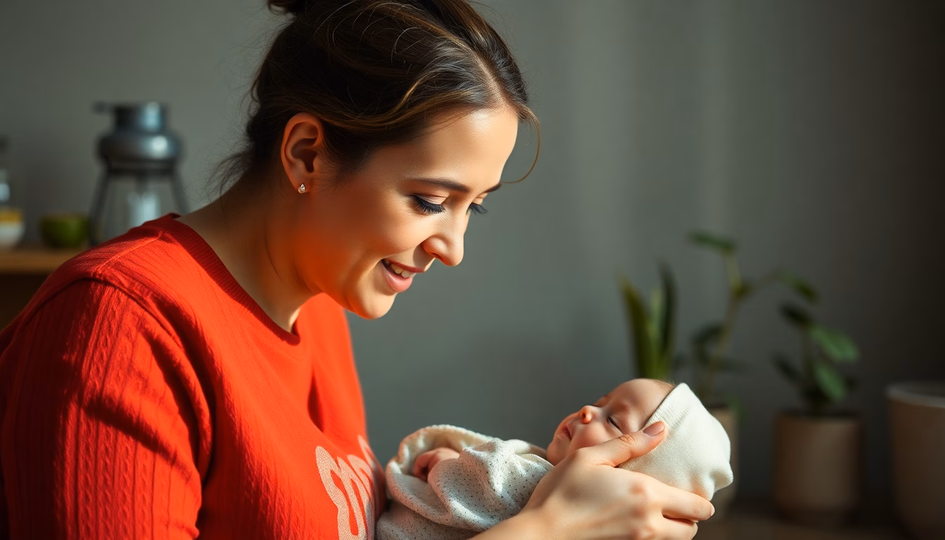 couple avec bébé et calendrier