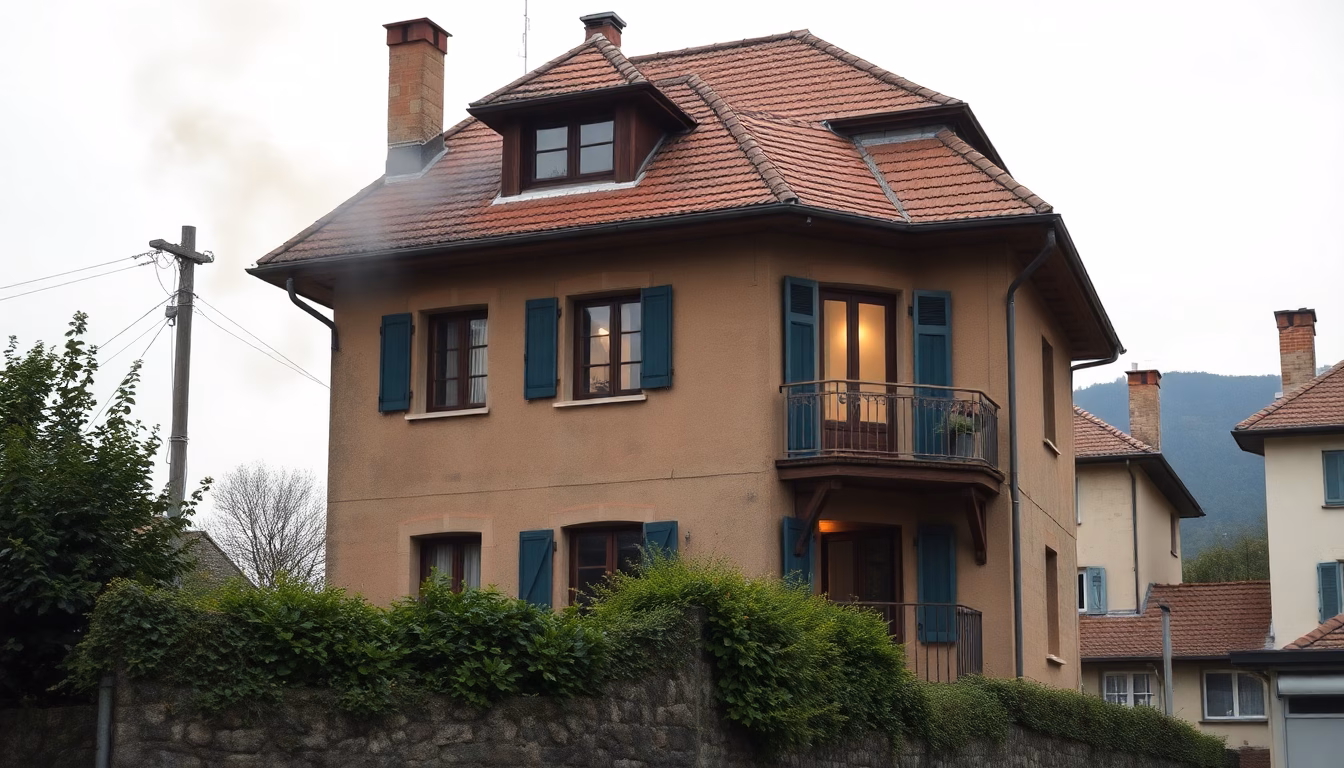 pompier vérifiant une maison sécurisée