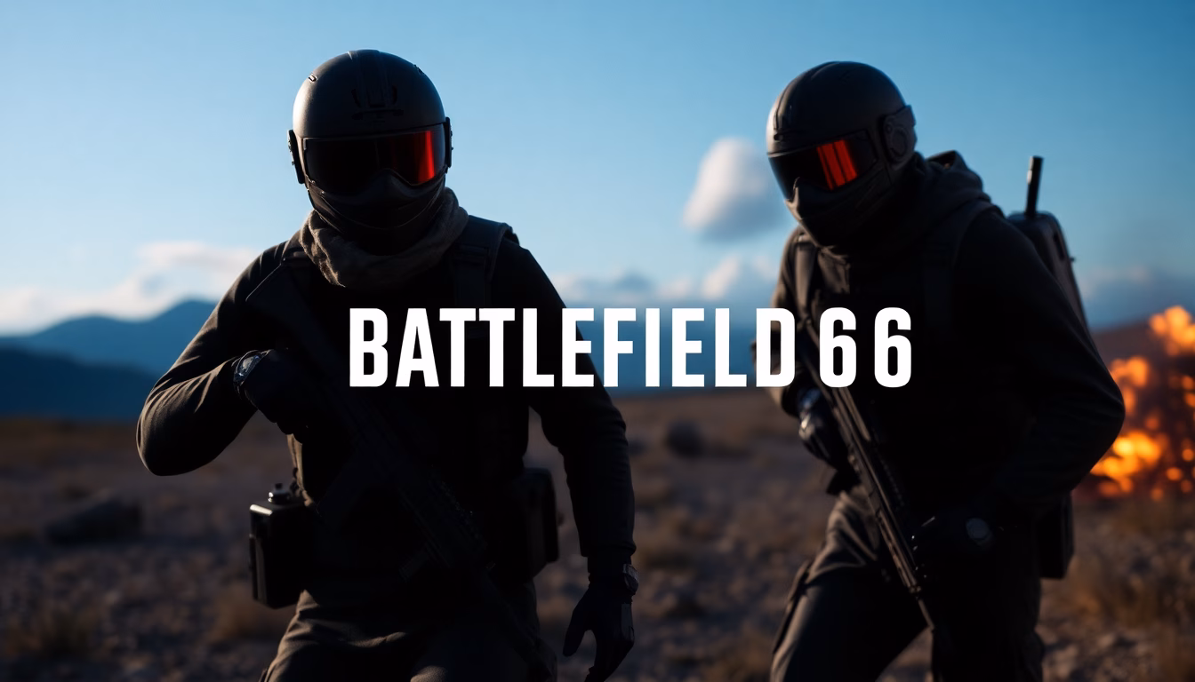 logo Battlefield et paysage de combat