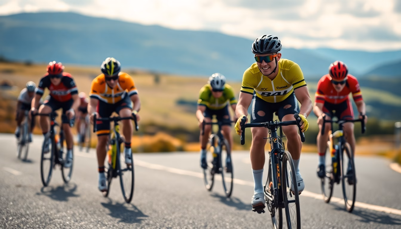 vélo de course futuriste et parcours du Tour de France