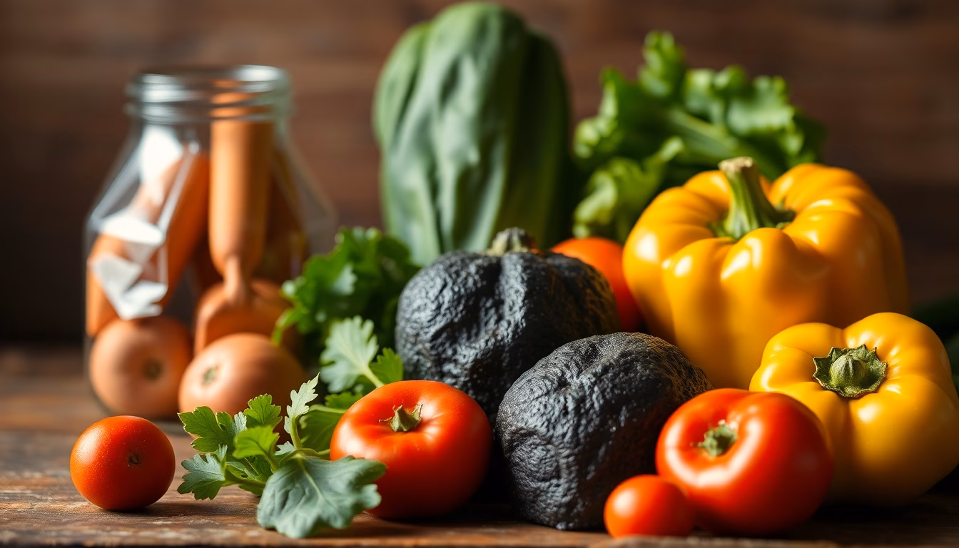 Légumes frais et colorés dans un panier