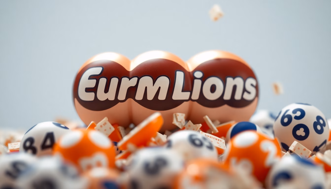 Ciel étoilé avec numéros de loterie flottants