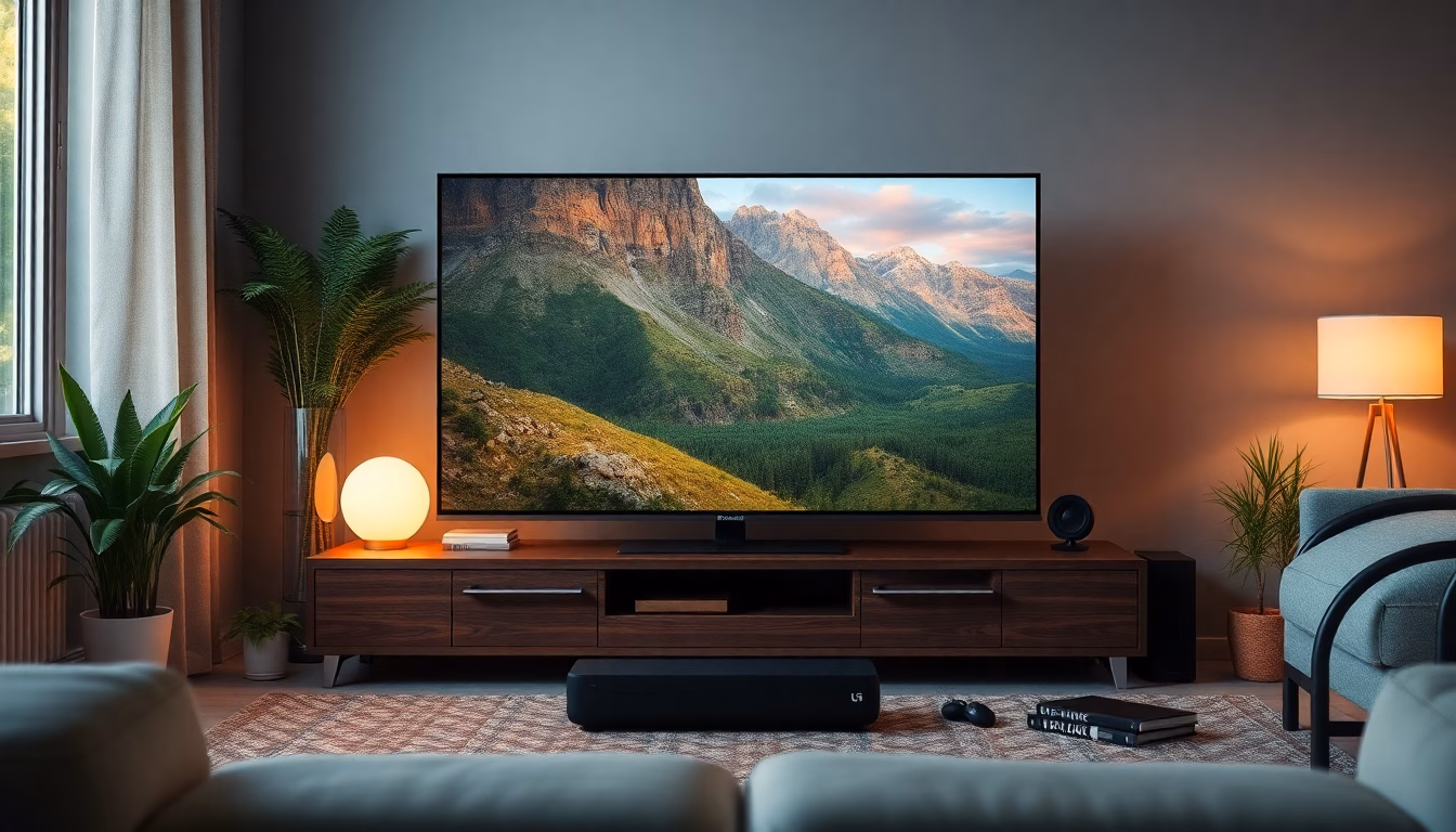 Personne utilisant une interface TV moderne Freebox
