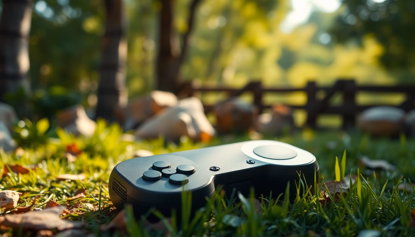 manette de jeu futuriste éclairée