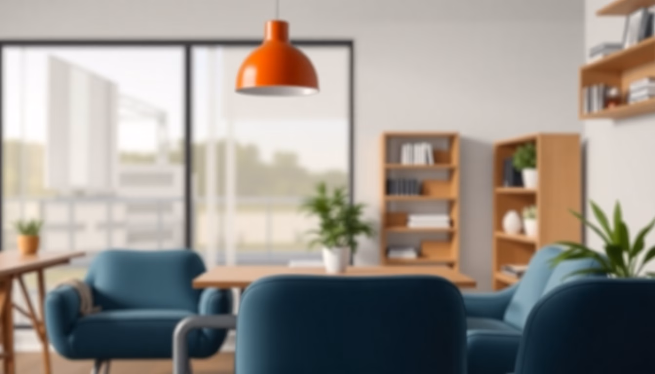 Calculatrice sur des plans immobiliers