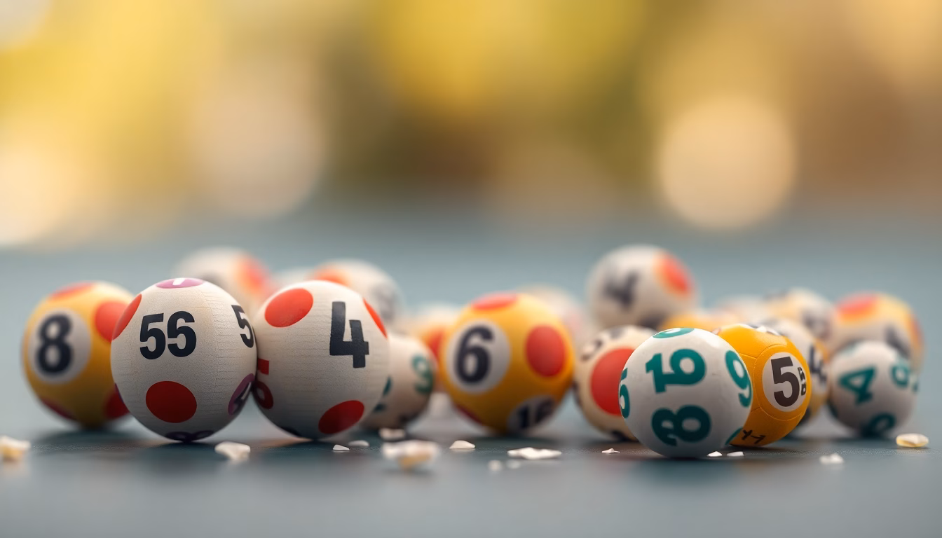 billet de loto avec chiffres chanceux