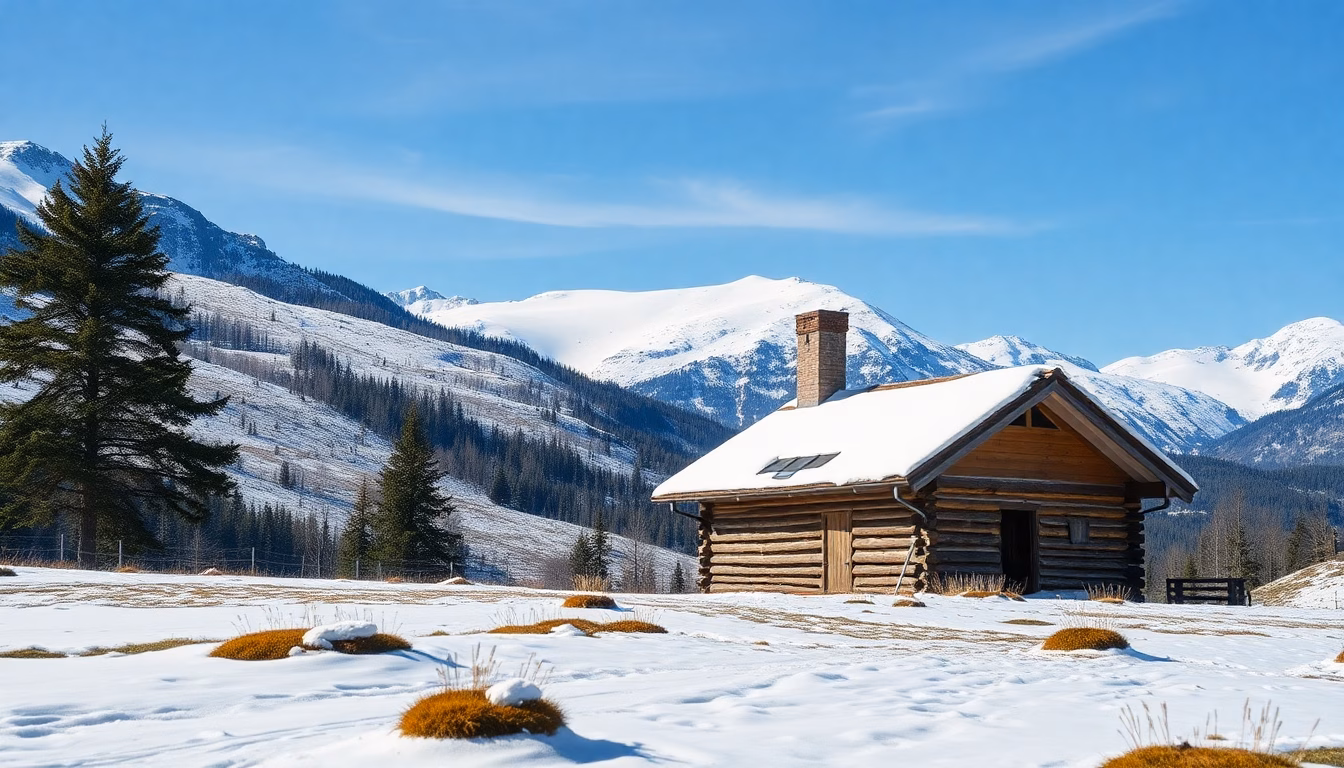 scène de crime sécurisée par la police en montagne