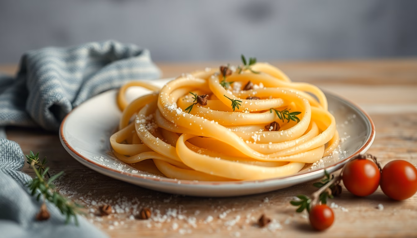 assiette de pâtes appétissante